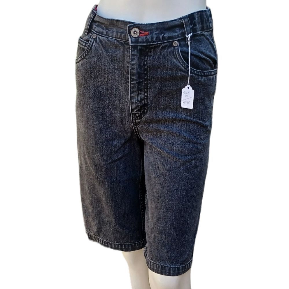 52931...High Seirra Black Crop Jeans Size 12